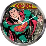 Assistência Técnica e Garantia do produto Relógio de Parede Metal DC Superman Verde Comics Colorido
