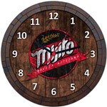 Assistência Técnica e Garantia do produto Relógio de Parede Quadro Tampa de Barril Cerveja Bebida W097