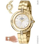 Assistência Técnica e Garantia do produto Relógio Feminino Champion Dourado Cn25421h Original