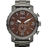 Assistência Técnica e Garantia do produto Relógio Fossil Masculino Esportivo Cinza Caixa 5.3 - FJR1355Z
