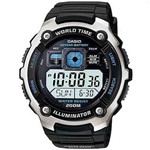 Assistência Técnica e Garantia do produto Relógio Masculino Casio Digital Preto com Prata AE-2000W-1AVDF