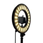 Assistência Técnica e Garantia do produto Ring Light 33 Cm de Diâmetro - Iluminador Refletor 50w - com Suporte para Celular- 3 Temperaturas de Cores - Foto- Makeup