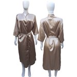 Assistência Técnica e Garantia do produto Robe Roupão de Cetim Longo Feminino Kimono Codigo 410