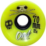 Assistência Técnica e Garantia do produto Roda para Skate Ripper 70mm 85a Owl Sports - Amarelo