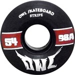 Assistência Técnica e Garantia do produto Roda para Skate Stripe 54mm Owl Sports - Preto