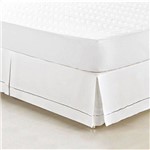 Assistência Técnica e Garantia do produto Saia Box para Cama Casal King Supreme Tecido 100% Algodão 180 Fios - Branca