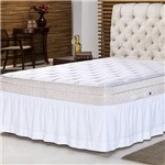 Assistência Técnica e Garantia do produto Saia para Cama Box King Soft Touch Branco - 193x203x32cm