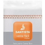 Assistência Técnica e Garantia do produto Saia para Cama Box Queen Veste Fácil Atelier Branca - Santista