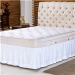 Assistência Técnica e Garantia do produto Saia para Cama Box - Soft Touch - Casal / Branco - 138x188x32