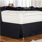 Assistência Técnica e Garantia do produto Saia para Cama Box Soft Touch Queen Preto - Plumasul