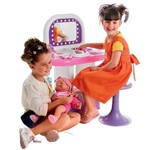 Assistência Técnica e Garantia do produto Salão de Beleza Infantil com Banquinho 19 Peças 9024 - Bell Toy