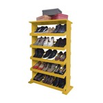 Assistência Técnica e Garantia do produto Sapateira de Piso Chão para Closets e Quartos 15 Pares Sapatos - Amarelo Laca