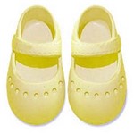 Assistência Técnica e Garantia do produto Sapato para Boneca – Modelo Sapatilha 7cm – Adora Doll - Amarelo – Laço de Fita