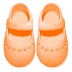 Assistência Técnica e Garantia do produto Sapato para Boneca – Modelo Sapatilha 7cm – Adora Doll - Laranja – Laço de Fita
