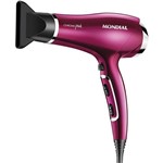 Assistência Técnica e Garantia do produto Secador de Cabelo Mondial Chrome Pink Line 3 Velocidades - 2000W