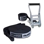 Assistência Técnica e Garantia do produto Slackline Classic - 15m - Preto - Muvin Slk-100