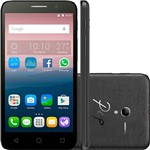 Assistência Técnica e Garantia do produto Smartphone Alcatel OT-5016J Pop 3 Dual Chip Android 5.1 Tela 5"  Quad Core 1.3GHz 8GB 3G/Wi-Fi Câmera 8MP Preto + Capa Prata