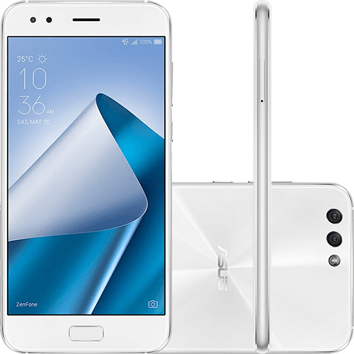 Assistência Técnica e Garantia do produto Smartphone Asus Zenfone 4 4GB Memória Ram Dual Chip Android Tela 5.5" Snapdragon 64GB 4G Câmera Dual Traseira 12MP + 8MP Câmera Frontal 8MP - Branco