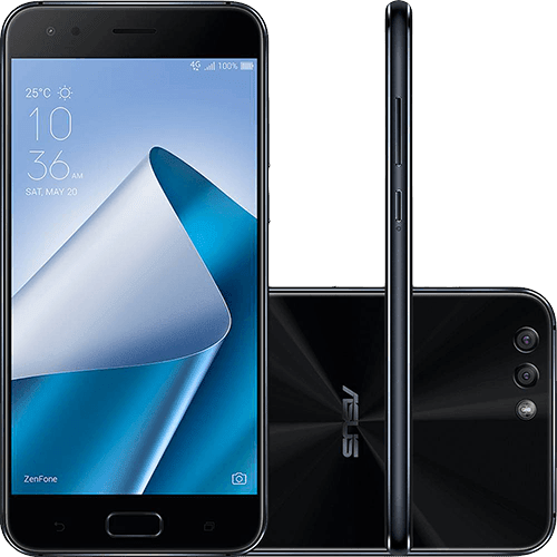 Assistência Técnica e Garantia do produto Smartphone Asus Zenfone 4 6GB Memória Ram Dual Chip Android Tela 5.5" Snapdragon 64GB 4G Câmera Dual Traseira 12MP + 8MP Câmera Frontal 8MP - Preto