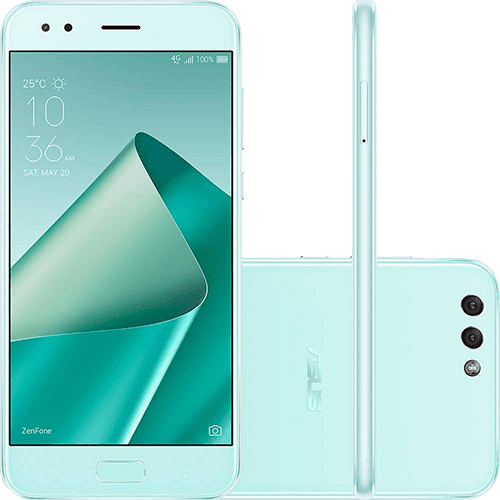 Assistência Técnica e Garantia do produto Smartphone Asus Zenfone 4 Dual Chip Android 7 Tela 5.5" 64GB 4G Wi-Fi Câmera Dual Traseira 12 + 8MP Câmera Frontal 8MP - Verde