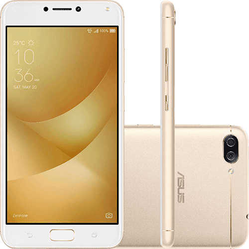 Assistência Técnica e Garantia do produto Smartphone Asus Zenfone 4 Max Dual Chip Android 7 Tela 5.5" Snapdragon 32GB 4G Câmera Dual Traseira 13MP + 5MP Frontal 8MP - Dourado