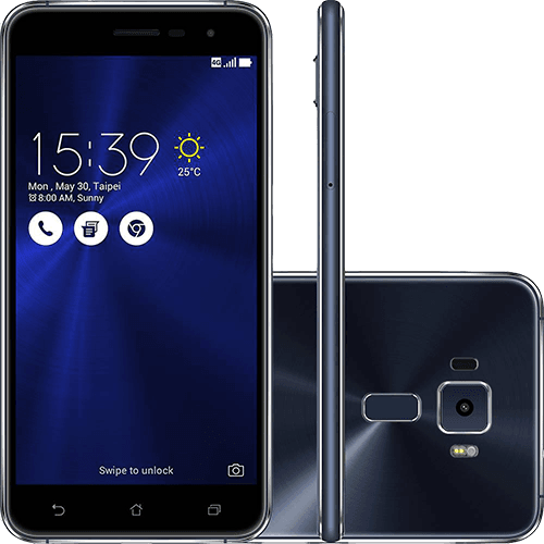Assistência Técnica e Garantia do produto Smartphone Asus Zenfone 3 Dual Chip Android 6 Tela 5.2" 32GB 4G Câmera 16MP - Preto Safira