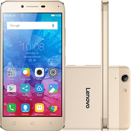 Assistência Técnica e Garantia do produto Smartphone Lenovo Vibe K5 Dual Chip Android Tela 5" 16GB 4G Câmera 13MP - Dourado