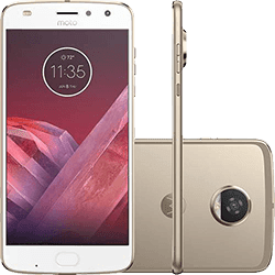 Assistência Técnica e Garantia do produto Smartphone Motorola Moto Z2 Play Dual Chip Android 7.1.1 Nougat Tela 5,5" Octa-Core 2.2 GHz 64GB Câmera 12MP - Ouro