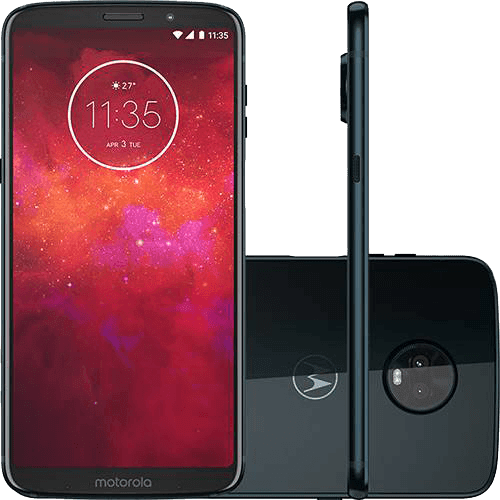 Assistência Técnica e Garantia do produto Smartphone Motorola Moto Z3 Play Dual Chip Android Oreo - 8.0 Tela 6" Octa-Core 1.8 GHz 64GB 4G Câmera 12 + 5MP (Dual Traseira) - Índigo