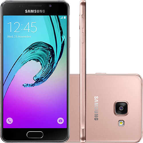 Assistência Técnica e Garantia do produto Smartphone Samsung Galaxy A3 Dual Chip Android 6.0 Tela 4.7" 16GB 4G Câmera 13MP - Rosê