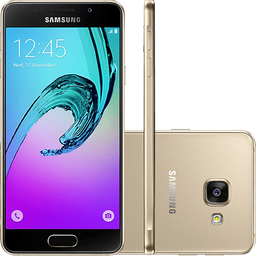 Assistência Técnica e Garantia do produto Smartphone Samsung Galaxy A3 Dual Chip Android 6.0 Tela 4.7" 16GB 4G Câmera 13MP - Dourado