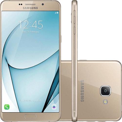 Assistência Técnica e Garantia do produto Smartphone Samsung Galaxy A9 Dual Chip Android 6.0 Tela 6" Octa-Core 1.8 Ghz 32GB 4G Câmera 16MP - Dourado