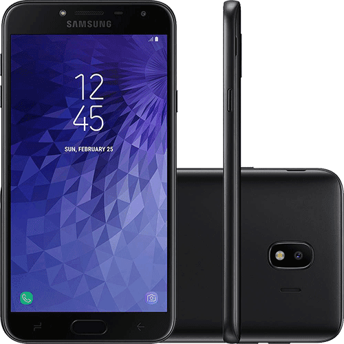 Assistência Técnica e Garantia do produto Smartphone Samsung Galaxy J4 32GB Dual Chip Android 8.0 Tela 5.5" Quad-Core 1.4GHz 4G Câmera 13MP - Preto