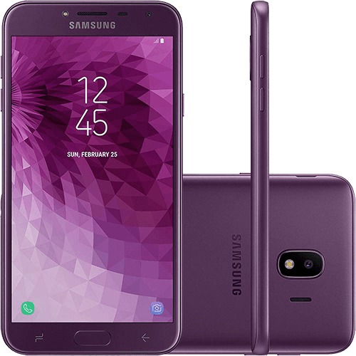 Assistência Técnica e Garantia do produto Smartphone Samsung Galaxy J4 32GB Dual Chip Android 8.0 Tela 5.5" Quad-Core 1.4GHz 4G Câmera 13MP - Violeta