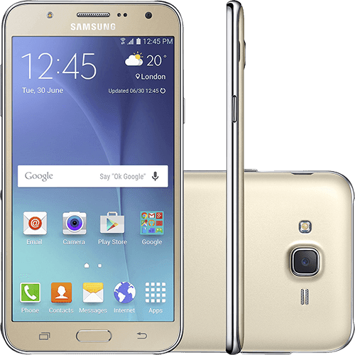 Assistência Técnica e Garantia do produto Smartphone Samsung Galaxy J7 Duos Dual Chip Android 5.1 Tela 5.5" 16GB 4G Câmera 13MP - Dourado