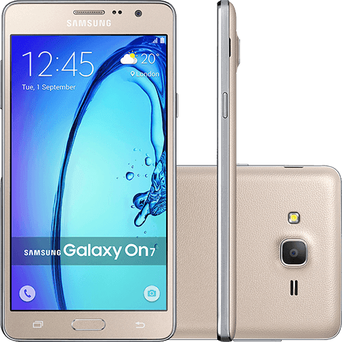 Assistência Técnica e Garantia do produto Smartphone Samsung Galaxy On 7 Dual Chip Android 5.1 Tela 5.5" 8GB 4G Câmera 13MP - Dourado