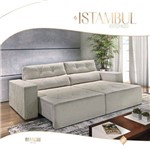 Assistência Técnica e Garantia do produto Sofá Estofado Retrátil e Reclinável 2,30m Istambul - Bianchi Móveis
