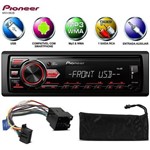 Assistência Técnica e Garantia do produto Som Automotivo Radio Mp3 para Carro Pioneer Mvh-98ub USB Aux