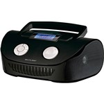 Assistência Técnica e Garantia do produto Som Portátil Boombox Multilaser SP182 4 em 1 Bivolt com Entradas USB Rádio FM Preto