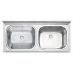 Assistência Técnica e Garantia do produto Tanque + Cuba Aço Inox 120x55 Cm