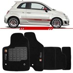 Assistência Técnica e Garantia do produto Tapete Carpete 500 Abarth Preto 2010 2011 2012 2013 2014 Logo Bordado 2 Lados Dianteiro