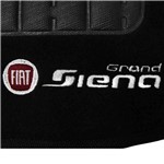 Assistência Técnica e Garantia do produto Tapete Carpete Grand Siena Preto 2012 2013 2014 Logo Bordado Fiat 2 Lados Dianteiro