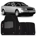 Assistência Técnica e Garantia do produto Tapete Carpete Personalizado Preto Audi A6 1994 1995 1996 1997 Logo Bordado 2 Lados Dianteiro