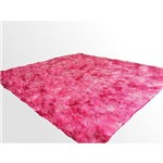 Assistência Técnica e Garantia do produto Tapete Saturs Shaggy Pelo Alto Mesclado Rosa - 200 X 240 Cm Tapete para Sala e Quarto