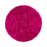 Assistência Técnica e Garantia do produto Tapete Saturs Shaggy Pelo Alto Rosa Redondo 110 Cm Tapete para Sala e Quarto