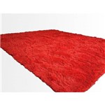 Assistência Técnica e Garantia do produto Tapete Saturs Shaggy Pelo Alto Vermelho 200 X 240 Cm Tapete para Sala e Quarto