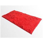 Assistência Técnica e Garantia do produto Tapete Saturs Shaggy Pelo Alto Vermelho - 50 X 100 Cm Tapete para Sala e Quarto