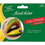Assistência Técnica e Garantia do produto Tatuagem Labial First Kiss Bandeira do Brasil Lip Dress