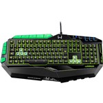 Assistência Técnica e Garantia do produto Teclado Gamer Profissional Preto e Verde com Led USB - Multilaser