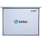 Assistência Técnica e Garantia do produto Tela de Projeção Retrátil Elétrica - 100 Polegadas - Controle Remoto - Betec BT4565 - Telão